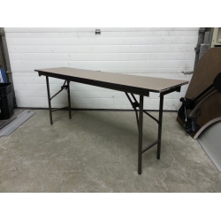 6 ft Folding Table, 18 in. Wide